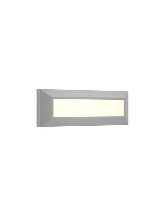 Inlight Willoughby Waterproof Wall-Mounted Outdoor Ceiling Light IP65 with Integrated LED Gray