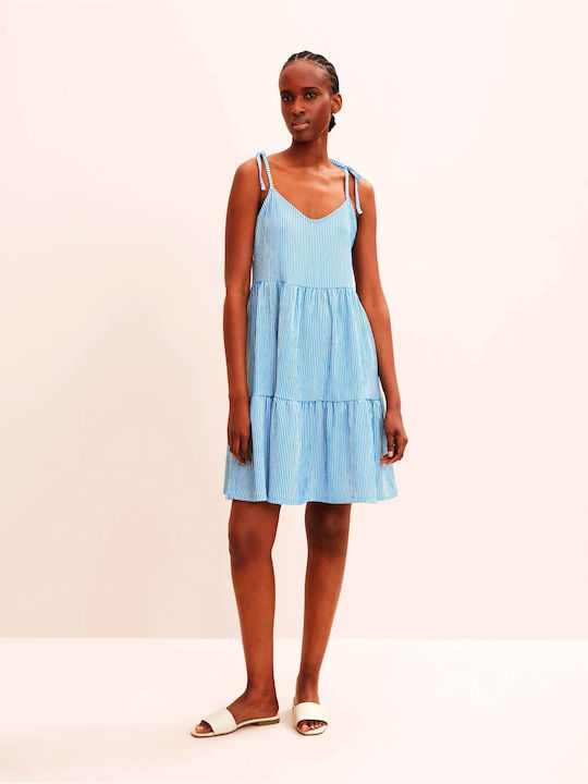 Tom Tailor Summer Mini Dress Light Blue