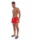 Malik Men's Swimwear Shorts Red
