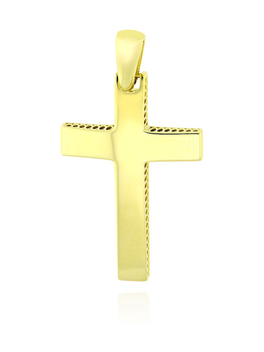 Herren Gold Kreuz 14K