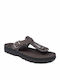 Mirabella Leather Women's Flat Sandals Anatomic Black Desert