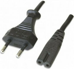 Euro - IEC C7 Kabel 3m Schwarz