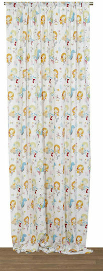 Viopros Kids Rod Pocket Curtain Mermaids Multicolour 663027 270x280cm