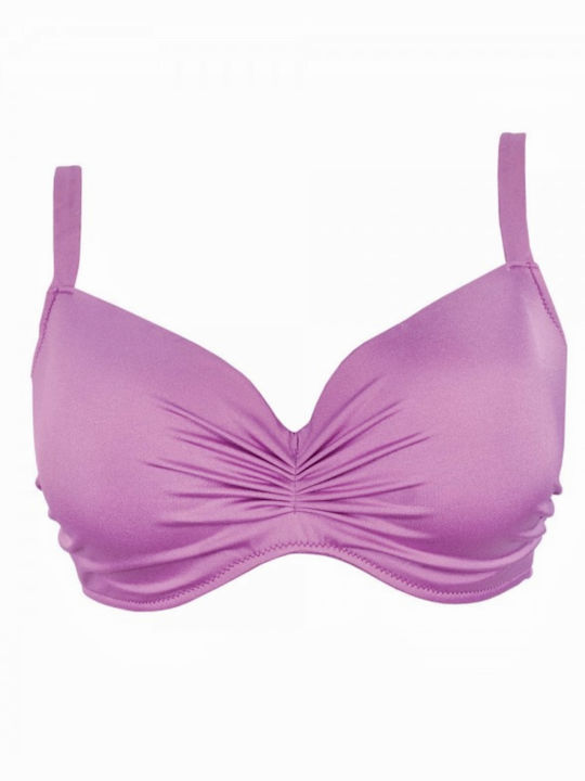 Rock Club Bikini Bra Violet