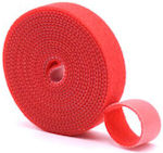 Velcro Δεματικό Καλωδίων Κόκκινο 1τμχ 5m