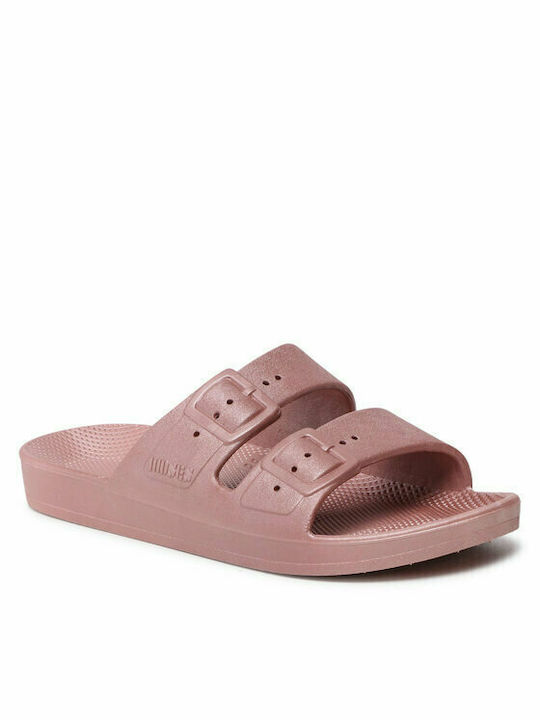 Freedom Moses Fancy Frauen Flip Flops in Rosa Farbe