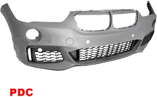 goodGo Stoßstange Auto Vorderseite Kompatibel mit BMW X1 F48 2015-2019 M-Tech Look mit PDC