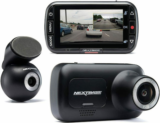 NextBase 222XRCZ Σετ Κάμερα DVR Αυτοκινήτου 1080P με Οθόνη 2.5" & Κάμερα Οπισθοπορείας