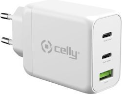 Celly TC3GAN65WWH Handyladegerät Wand-Adapter 65W Celly TC3GAN65WWH Handyladegerät Wand-Adapter 65W