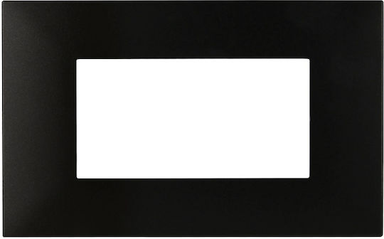 Lineme Switch Frame 4 Positions Horizontal Installation in Black Color 50-00424-2