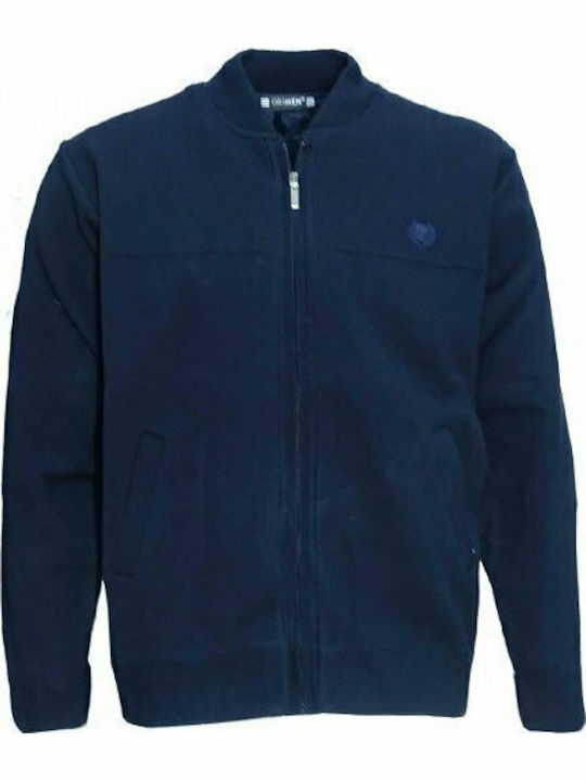 Zen And Zen Knitted Cardigan Navy Blue
