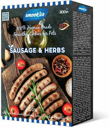 Smookies Sausage Kekse Hund mit Kräuter 200gr SM033