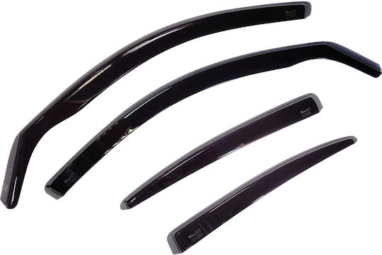 DGA Set of Windbreakers Front and Rear Car Dark Fime for Toyota Corolla 4pcs