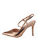 Open Heel Bronze Pump