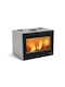 La Nordica Inserto 80 Wide 2.0 Wood Cassette Fireplace Insert with Straight Window 8kW