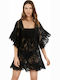 Ysabel Mora Damen Mini Kleid Strand Schwarz