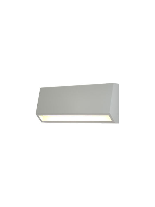 Inlight Waterproof Wall-Mounted Outdoor Ceiling Light IP65 with Integrated LED Gray