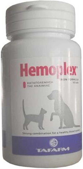 Tafarm Hemoplex Kalzium für Hunde in Tablettenform 100 Registerkarten für die allgemeine Gesundheit
