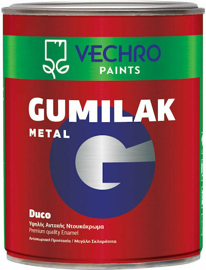 Vechro Βερνικόχρωμα Διαλύτου Gumilak Metal Duco 0.75lt Λευκό Σατινέ