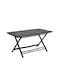 Badou Outdoor Dinner Foldable Bamboo Table Black 150x80x77cm