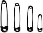 Safety pins Black 10pcs 3.5cm