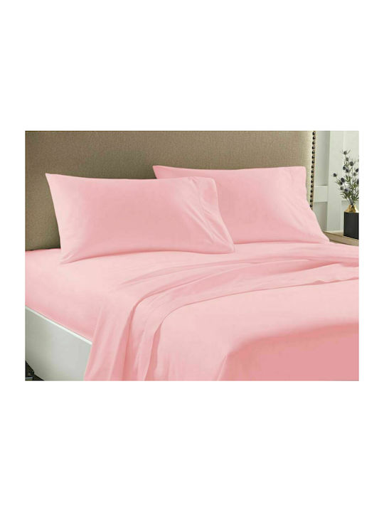 Duvet Cover Super King 220x240 Economy Pink