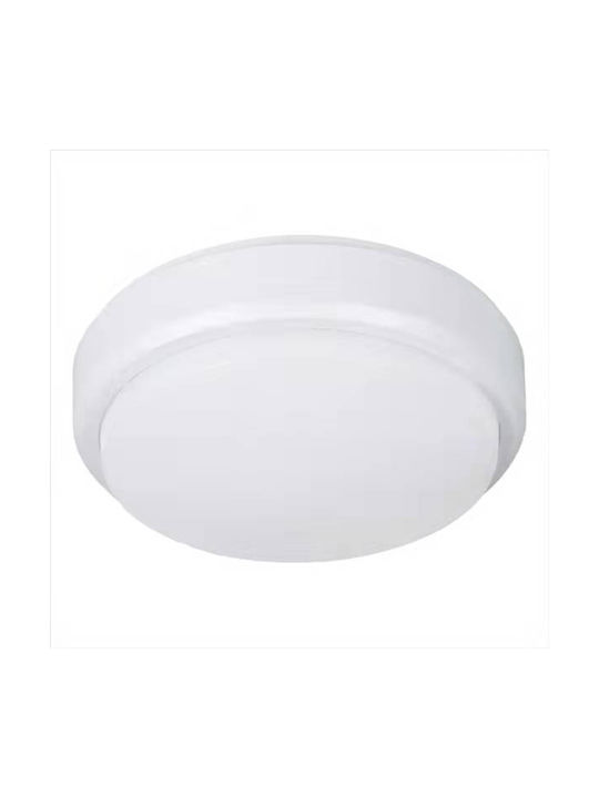 Inlight Echo Στεγανό Πλαφονιέρα Οροφής Εξωτερικού Χώρου με Ενσωματωμένο LED σε Λευκό Χρώμα 80300220