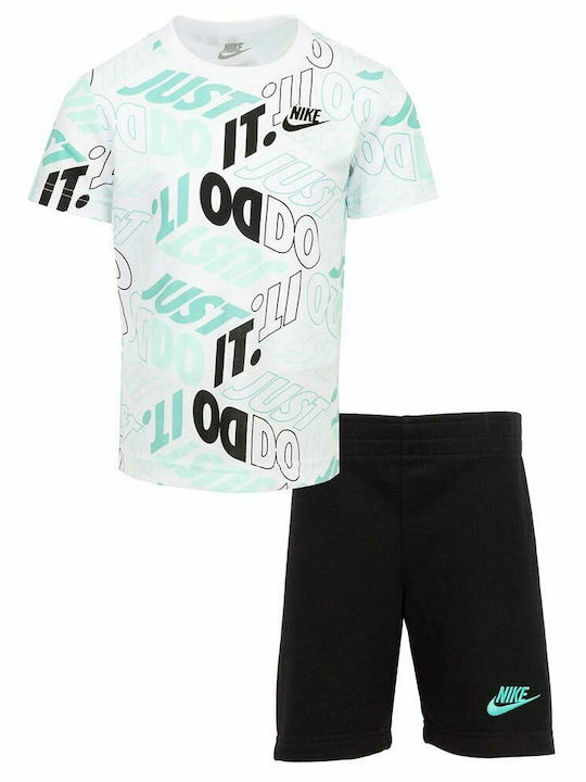 Nike Παιδικό Σετ με Σορτς Καλοκαιρινό 2τμχ Λευκ...
