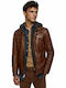 Mentor Lederjacke Jacke Biker Tabac Braun