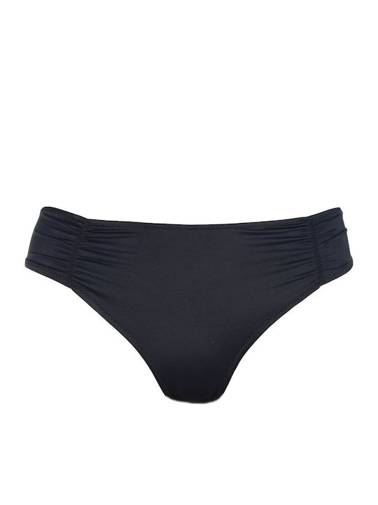 Rock Club Bikini Slip Hohe Taille Schwarz