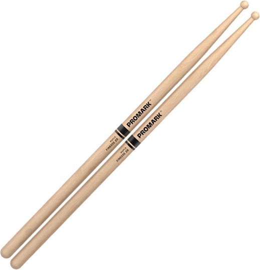 Promark Maple Μπαγκέτες Ντραμς 2B με Σχήμα Μύτης Ball