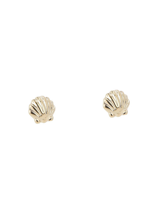 Fossil Earrings made of Steel Gold Plated