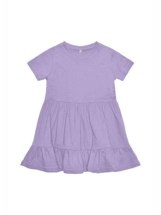 Kids Only Kids Dress Short Sleeve Purple