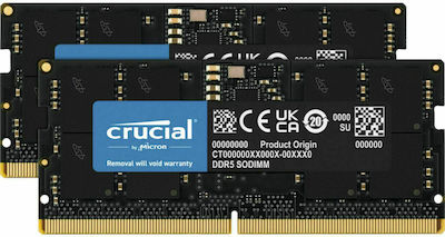 Crucial 16GB DDR5 RAM cu Viteză 4800 pentru Laptop