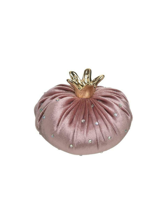 Inart Tabletop Lucky Charm Pomegranate Pink/Gold made of Fabric 8x8cm 1pcs