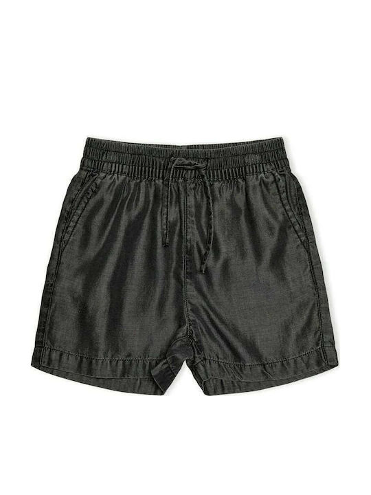 Kinder-Shorts/Bermudas Stoff Schwarz