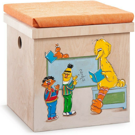 Parisis Wooden Baptism Box Sesame Street 37x37x37cm