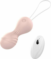 Kulki-Vibrating Silicone Kegel Balls Fără fir Bile vaginale cu vibrație Flesh