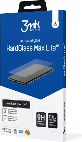 3MK HardGlass Max Lite Закалено стъкло за цялото лице Черен (Poco X4 Pro)