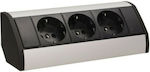 3-Outlet Power Strip Black