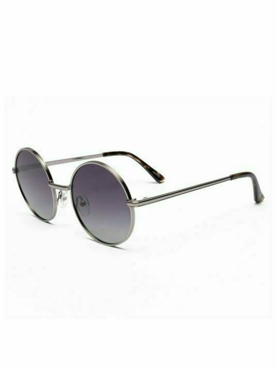 Mohiti AK17104 Sunglasses with Black Metal Frame and Black Gradient Polarized Lens