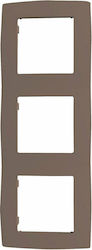 Aca Prime Schalterrahmen 3-fach in Beige Farbe ...