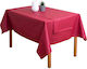 Viopros Ντιάνα Cotton & Polyester Stain Resistant Checkered Tablecloth Κόκκινο 160x160cm