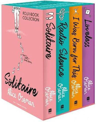 Alice Oseman Four-Book Collection Box Set, Solitaire, Radio Silence, I Was Born For This, Loveless