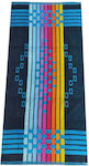 Dimcol Ζακάρ Τσέχικη Beach Towel Multicolour 150x75cm