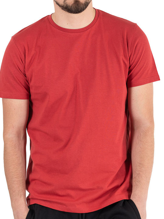 Rebase Ανδρικό T-shirt Κόκκινο Μονόχρωμο