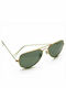 Mohiti Skyline 3025M Men's Sunglasses with Gold Metal Frame and Green Polarized Lens