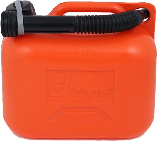 Autoline Double Position Fuel Container Plastic with Extension Tube 6L Orange