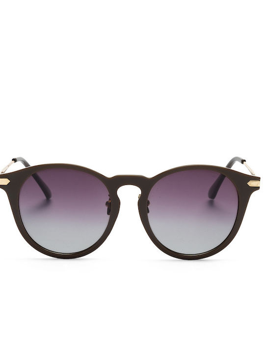 Mohiti Sunholics TR1552 Women's Sunglasses with Brown Frame and Purple Gradient Polarized Lens