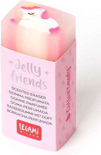 Legami Milano Eraser for Pencil and Pen Jelly Friends Unicorn 1pcs Pink